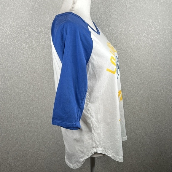 Junk Food Los Angeles Rams Women's Raglan 3/4 Sleeve Crewneck T-Shirt Size Large - Picture 4 of 7